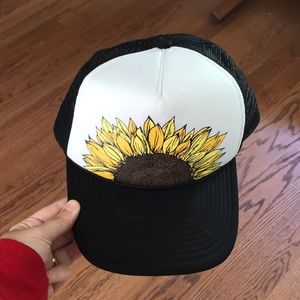 o’neil sunflower trucker hat OS